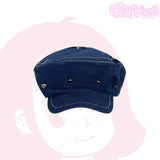 DAIIIBABYYY  -  Spring and Summer New Sweet Cool Babes Denim Flat Top Painter Hats for Women Retro Punk Style Niche Rivet Design Berets Cap Y2k