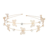 DAIIIBABYYY  -  Multi-layer Metal Headband For Women Butterfly Star Moon Hairband  Fashion Hair Hoop Elegant Hair Bands Hair Accessories