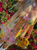 Daiiibabyyy Holiday Spring Summer New Lace Short Strap Dress Woman Sexy Sweet Backless Printed Tie Mini Dress Female Beach Mini Dresses