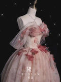 Daiiibabyyy  Off-Shoulder Light Wedding Dress New Fairy Style Going Out Dress Main Dress Adult Ceremony Wedding Super Fairy Dress Skirt