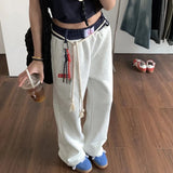 DAIIIBABYYY  -  Vintage Cotton Baggy Women Sweatpants Y2K American Hip Hop Streetwear Joggers Pants Autumn Loose All-Match Straight Trousers New