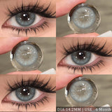 Daiiibabyyy  Color Contact Lenses for Eyes Natural Gray Beauty Pupils Eyes Lenses Brown Contacts 1 Pair Fashion Green 6month Pupilentes