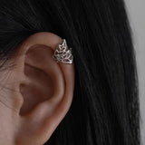 Daiiibabyyy  Hollow Butterfly Clip Earrings for Women Exquisite Vintage U-Shaped Ear Cuff Sweet Casual Versatile Jewelry Gift Pour Femme