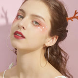 Daiiibabyyy 925 Sterling Silver Hoop Earrings For Women Medium and Large Round Circle Personality Earring Jewelry