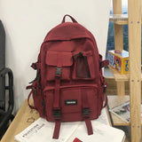 Daiiibabyyy  Multifunctional Teenager Laptop Backpack Women Cool Canvas School Bag High Quality Student Backpacks Boy Girl Fashion Schoolbag