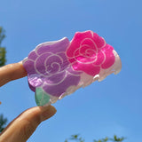 Daiiibabyyy  Summer Flower Series Design Hair Accessories Personality Artistic Colorful Acrylic Multiple Style Women's Claw Clip