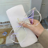 DAIIIBABYYY  -  New Transparent Computer Glasses Frame Women Men Anti Blue Light Round Eyewear Blocking Glasses Optical Spectacle Eyeglass