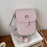 Daiiibabyyy  Luxury Brand Mini Yellow Crossbody Bag for Women Soft PU Leather Shoulder Purse Fashion Cell Phone Flap Pocket Ladies Accessory