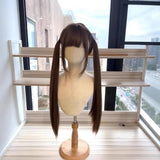 Daiiibabyyy  Cute Lolita Girl Long Medium Length Wig Full Head Cover Style JK Universal Wig 80cm Head Cover Elegant Hair Extension