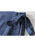 DAIIIBABYYY  -  Women's American Retro Elegant Floral One-piece Skirts Female Summer High Waist Slim Lace-up A-line Casual All-match Short Skirt