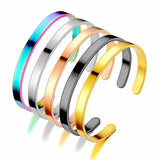 Daiiibabyyy Cuff Bracelets on Hand Couple Fashion Bangles Charm Stainless Steel Bracelet for Women Jewellery Accessories
