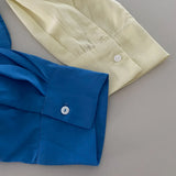 DAIIIBABYYY  -  Shirt Loose Silhouette Lazy Style Top Early Spring Simple Layered Blue Shirt for Women