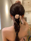 Daiiibabyyy  Hair Clip Medium, 1.61 Inch Small Hair Claw Clips for High Ponytail,Shark Hair Clips Birthday Valentine's Day Gift for Girl Frie