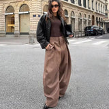 Daiiibabyyy  Tidalyf Pants Women's Spring New Fashion High Waist Pants Chic Youth Office Pants Street Elegant Holiday Spring Pantss