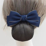 Daiiibabyyy  Vintage Ribbon Bowknot Spring Clip Headwear Korean Style Bun Snood Hairpin Hair Accessories Nurse Hair Clip Bank