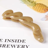DAIIIBABYYY  -  Korean Simple Banana Clip High Ponytail Claw Clip Ponytail Holder Women Girls Barrettes Headwear Hair Accessories Braiding Tools