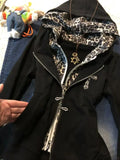 Daiiibabyyy  Subculture Y2k Leopard Print Splicing Fake Two-piece Hooded Sweatshirt Jacket Autumn Zipper New Design Sense Top Ins