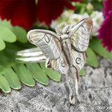DAIIIBABYYY  -  New Vintage Butterfly Ring Exquisite Insect Ring Women's Fashion Wedding Engagement Party Ring Princess Jewelry