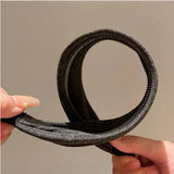 DAIIIBABYYY  -  New Soft Wide Knitting Cotton Hairbands for Women Girls Korean Neutral Solid Turban with Teeth Head Band Headwear Accessories