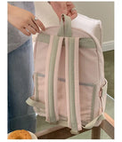 Daiiibabyyy  High-capacity Women Students Simple Backpack Preppy Y2k Aesthetic Casual Travel Backpacks All Match Fashion Kawaii Schoolbags