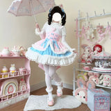 DAIIIBABYYY  -  Japan Anime Lolita Jsk Mini Dress Set Women Sweet Magic Ruffles Princess Cosplay Costumes Party Dresses Cute Dress