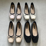 Daiiibabyyy 2024 Spring Pink Beige New Round Toe Women Flat Shoes Shallow Slip On Ladies Casual Ballerina Soft Ballet Flats Shoes Laofer