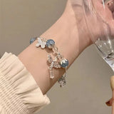 DAIIIBABYYY  -  New Luxury Elegant Crystal Beads Bracelet for Women Butterfly Dreamcatcher Tassel Charm Bracelet Girl Party Fashion Jewelry Gift