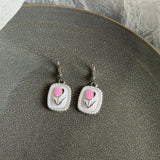 Daiiibabyyy  Korean Flower Oil Drop Pendant Necklace for Women's Cute Wedding