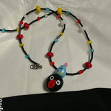DAIIIBABYYY  -  Trendy Colorful Sweet Cool Y2k Bead Choker Necklace for Women Girls Fun Cute Beaded Necklace Party Jewelry Gift
