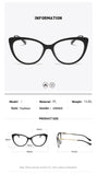 Daiiibabyyy  Fashion Cat Eye Optical Glasses Frames Women Vintage Clear Lens Optical Eyeglasses Frame Prescription Spectacle Frames