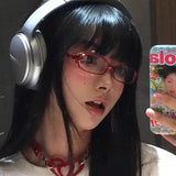 DAIIIBABAYYY  -  Women Y2K Retro Oval Glasses Small Frame Eyewear Blue Light Blocking Eyeglasses Female Computer Reading Optical Spectacle