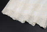 Daiiibabyyy  Summer French Vintage Flower Embroidery Solid V Neck Puff Sleeve Temperament Dresses