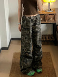 DAIIIBABYYY  -  Women Camouflage Cargo Pant Y2K Streetwear Low Waist American Trousers Vintage Loose Casual Bf Hip Hop Pockets Fall Pants