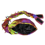Versatile Elastic Colorful Beaded Headscarf Hijab Ethnic Style Pre-tie Head Wraps Hip-hop Dome Jacquard Pullover Cap Gifts