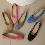 DAIIIBABYYY  -  Summer New Style Women's Big Size 48 Shoes Height 1.5 CM flat bottom Casual single Shoes Shallow mouth Square head Lazy Shoes