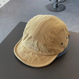 DAIIIBABYYY  -  New Short Brim Baseball Cap For Men Women Soft Brim Sunscreen Outdoor Peaked Hat Unisex Letters Embroidery Adjustable Visors Hat