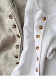 DAIIIBABYYY  -  Retro Commuting Temperament Linen Vest Women 2025 Summer Fashion Shoulder Round Neck Versatile Cardigan Sleeveless Top