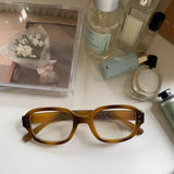Daiiibabyyy  Vintage Fashion Computer Glasses Frame Women Men Anti Blue Light Red Korean Square Eyewear Glasses Optical Spectacle Eyeglass