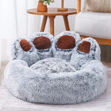 DAIIIBABYYY  -  Warm Kennel Pet Bear Paw Shape House Small Dog bed Teddy Kennel 5-15KG Removable and Washable cat bed