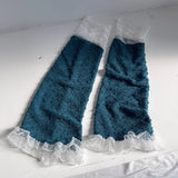 Daiiibabyyy  Girl Lace Lace Mesh Breathable Calf Socks Sweet Korean Ins Style Spring Leg Covers Japanese Jk Lolita Cute Skirt Pile Socks