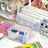 Daiiibabyyy Ins Kpop Idol Card Storage Multiple Types Transparent 3inch Storage Box Portable Photocards Collection Organizer Case 포카 보관함