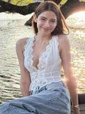 Daiiibabyyy  Lace Trim Tie-Up Corset Top Pencil Skirt Set Slim Fit Sleeveless Midi Length Summer Women Dress Chic Coquette Lady Co-ord