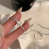 DAIIIBABYYY  -  2 Pieces Punk Snake Bone Chain Bow Necklace for Women Elegant Fashion Jewellery Holiday Party Exquisite Accessories