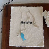 DAIIIBABYYY  -  Acrylic blue and white fish necklace