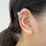 Daiiibabyyy  Hollow Butterfly Clip Earrings for Women Exquisite Vintage U-Shaped Ear Cuff Sweet Casual Versatile Jewelry Gift Pour Femme