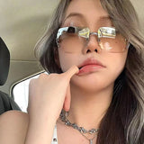DAIIIBABYYY  -  New Frameless Decorative Diamond Sunglasses Women's Design Brand Luxury Sun Glasses Outdoor Leisure Eyewear UV400 Gafas De Sol