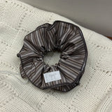 Daiiibabyyy  Korean version of premium striped hair band 4-layer striped large intestine ring hairrope headrope ball head hairaccessories
