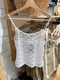 Daiiibabyyy Women Floral Lace Sexy Crop Top 2024 Fashion Summer Sleeveless Slim Camisole Smock Tops Y2k Streetwear Vintage Sweet Tank Top