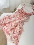 DAIIIBABYYY  -  Summer New French Floral Holiday Beach Y2k Irregular Dresses Women Fashion Elegant Camisole Dress Sweet Evening Party Prom Gown