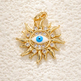 DAIIIBABYYY  -  1 pieces Vintage Zircon Twist Sun Charms Pendants DIY Bracelet Earring Jewelry Making Supplies Wholesale ﻿